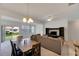 Spacious living area with open floor plan and dining area at 1015 Radison Lake Ct # 65, Sun City Center, FL 33573