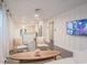 Spacious living room with hardwood floors and white walls at 1837 Worrington St, Sarasota, FL 34231