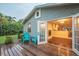 Deck with French doors leading to the interior, offering outdoor living space at 1837 Worrington St, Sarasota, FL 34231