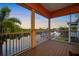 Relaxing screened balcony overlooking the water at 825 Islebay Dr, Apollo Beach, FL 33572