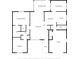 Floor plan showing bedrooms, living room, kitchen and garage at 1332 Maybury Dr, Holiday, FL 34691