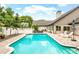 Relaxing pool and patio area, perfect for outdoor entertaining at 1810 S Valrico Rd, Valrico, FL 33596