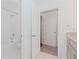 Simple bathroom with shower/tub combo and tile flooring at 10813 Rolling Moss Rd, Tampa, FL 33647
