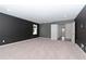 Spacious bedroom with gray and black walls and neutral carpet at 10813 Rolling Moss Rd, Tampa, FL 33647
