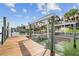 Private boat dock with lift and ample space for a boat at 833 Ponce De Leon Dr, Tierra Verde, FL 33715