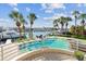 Stunning waterfront pool with patio and beautiful water views at 833 Ponce De Leon Dr, Tierra Verde, FL 33715