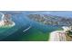 Aerial view of waterfront homes and community at 833 Ponce De Leon Dr, Tierra Verde, FL 33715