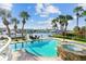 Inviting pool and spa with a tranquil waterfront view at 833 Ponce De Leon Dr, Tierra Verde, FL 33715