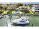 Luxury waterfront home with pool, boat, and dock at 833 Ponce De Leon Dr, Tierra Verde, FL 33715