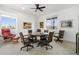 Game room with round table and six chairs, offering water views at 833 Ponce De Leon Dr, Tierra Verde, FL 33715