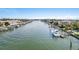 Wide canal view showcasing waterfront homes and boats at 833 Ponce De Leon Dr, Tierra Verde, FL 33715