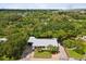 Aerial view of house showing the waterfront location at 9913 Alavista Dr, Gibsonton, FL 33534