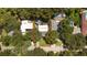 Aerial view showing home's location and surrounding neighborhood at 1506 S Sheridan Forest Dr, Tampa, FL 33629
