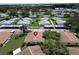Aerial view highlighting the property and its surroundings at 401 Dorchester Pl # 58, Sun City Center, FL 33573