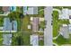 Aerial view showing home, pool, and surrounding neighborhood at 5805 8Th Avenue W Dr, Bradenton, FL 34209