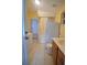 Walk-in shower, toilet and sink in a bathroom at 14141 11Th St, Dade City, FL 33525
