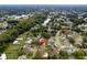 Aerial view of the house and neighborhood at 15635 Bear Creek Dr, Tampa, FL 33624