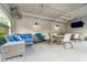 Outdoor patio with seating area and comfortable furniture at 501 Knights Run Ave # 2120, Tampa, FL 33602