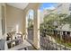 Private balcony with seating overlooking the community at 501 Knights Run Ave # 2120, Tampa, FL 33602