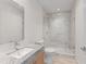 Clean bathroom with marble shower and vanity at 2912 Santiago St # 1201, Tampa, FL 33629