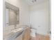 Modern bathroom with marble tile shower and vanity at 2912 Santiago St # 1201, Tampa, FL 33629