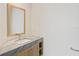 Modern bathroom with a floating vanity and large mirror at 2912 Santiago St # 1201, Tampa, FL 33629