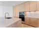 Modern kitchen with marble island and gold faucet, offering a sleek design at 2912 Santiago St # 1201, Tampa, FL 33629