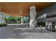 Modern building entrance with valet service and geometric columns at 2912 Santiago St # 1201, Tampa, FL 33629