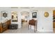 Elegant hallway with high ceilings and views into other rooms at 2835 Laurel Leaf Dr, Valrico, FL 33594