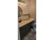 Updated bathroom with a floating vanity, shiplap wall, and patterned floor tiles at 4538 Kennewick Pl, Riverview, FL 33578