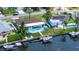 Property features a private pool, dock, and canal access at 537 Dolphin Se Ave, St Petersburg, FL 33705