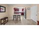 Kitchen features granite countertops and dark wood cabinets at 537 Dolphin Se Ave, St Petersburg, FL 33705