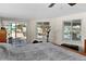 Main bedroom with water views and access to the deck at 537 Dolphin Se Ave, St Petersburg, FL 33705