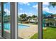 Relaxing pool area with canal views at 537 Dolphin Se Ave, St Petersburg, FL 33705