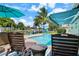 Enjoy the refreshing pool with canal views at 537 Dolphin Se Ave, St Petersburg, FL 33705
