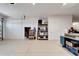 Garage with built in shelving and extra storage at 833 Bay Point Dr, Madeira Beach, FL 33708