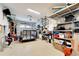 Oversized garage with plenty of room for vehicles and storage at 833 Bay Point Dr, Madeira Beach, FL 33708