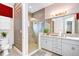 Elegant bathroom with a large soaking tub, double vanity, and walk-in shower at 2924 Valencia Ridge St, Valrico, FL 33596