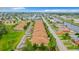 An aerial view of a waterfront community showcasing well-maintained residences and access to waterways at 4737 Casswell Dr, New Port Richey, FL 34652