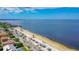Aerial view showing home's proximity to the beach at 4737 Casswell Dr, New Port Richey, FL 34652