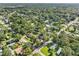 Aerial view showing home's location in a residential neighborhood at 12501 Holyoke Ave, Tampa, FL 33624