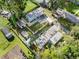 Aerial view of two mobile homes and a large backyard at 12501 Holyoke Ave, Tampa, FL 33624