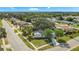 Aerial view showcasing the home's location in a quiet residential neighborhood at 5004 Flora Ave, Holiday, FL 34690