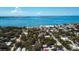 Aerial view of waterfront homes and marina at 2219 Beach S Blvd, Gulfport, FL 33707