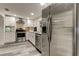 Modern kitchen featuring stainless steel appliances and white shaker cabinets at 2219 Beach S Blvd, Gulfport, FL 33707