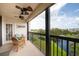 Spacious balcony with outdoor seating and water views at 11590 Shipwatch Dr # 548, Largo, FL 33774