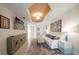 Comfortable living room with stylish decor, a large TV, and plenty of seating at 15 Somerset St # 6A, Clearwater Beach, FL 33767
