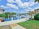Private boat docks with access to the waterway at 1513 Wharfside Dr # 1513, Tarpon Springs, FL 34689
