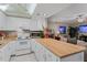 Updated kitchen with breakfast bar and wood countertop at 12760 Indian Rocks Rd # 510, Largo, FL 33774