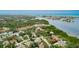 Aerial view of waterfront homes and lush green landscape at 12760 Indian Rocks Rd # 510, Largo, FL 33774